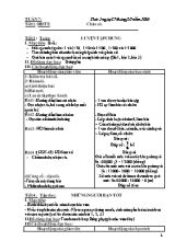 Giáo án các môn lớp 5 năm 2016 - Tuần 7